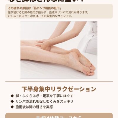 むくみ・冷えを改善。